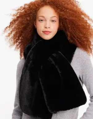 Faux Fur Pull-Through Scarf