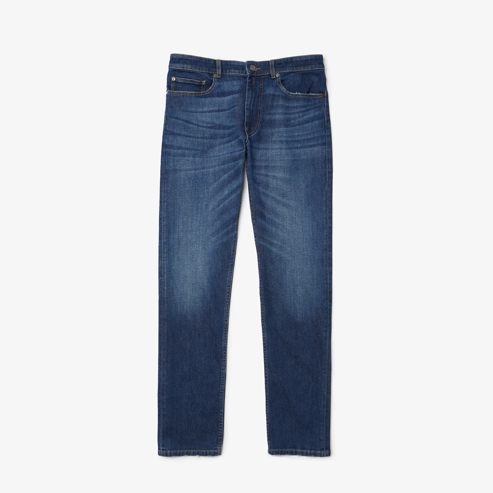 Lacoste Men's Slim Fit Stretch Cotton Denim Jeans. 2 Lacoste Men's Slim Fit Stretch Cotton Denim Jeans. 2