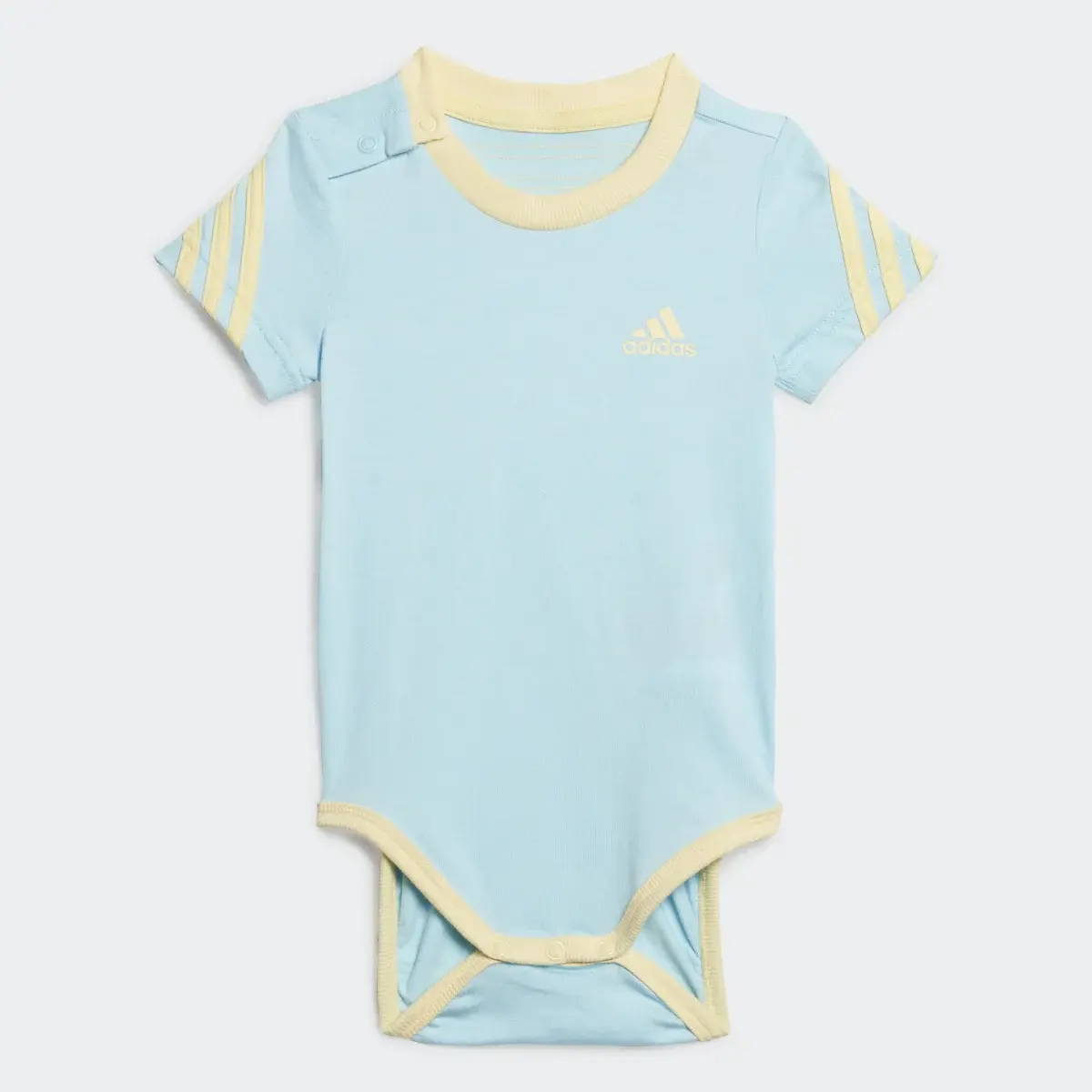 Adidas 3-Stripes Onesie with Bib. 3