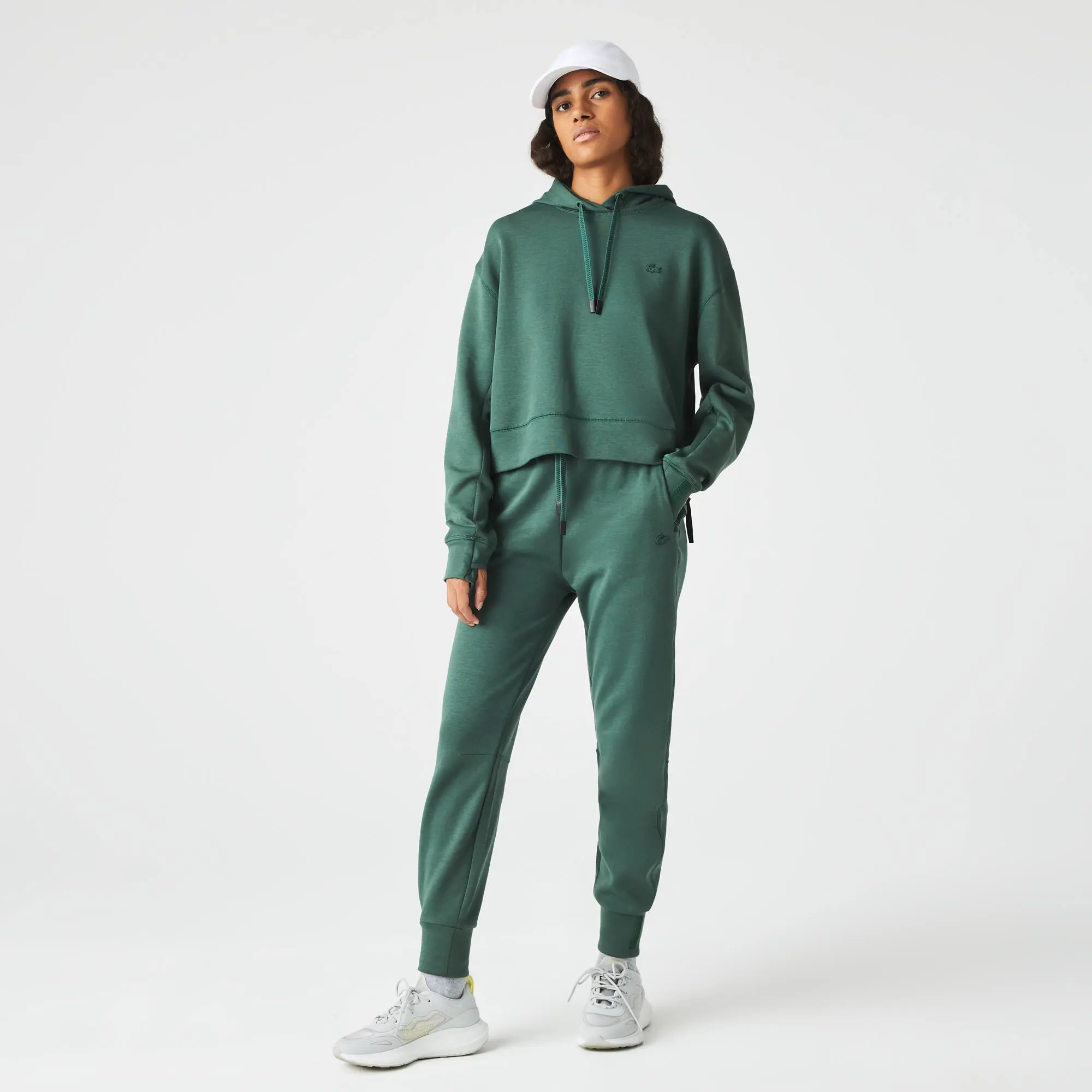 Lacoste Women's Lacoste Two-Ply Jogger Trackpants. 1