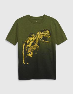 Gap Kids Animal Graphic T-Shirt green