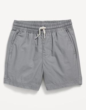 Old Navy Functional-Drawstring Poplin Shorts for Toddler Boys gray