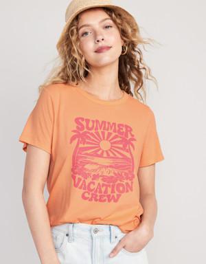 Old Navy EveryWear Graphic T-Shirt for Women multi