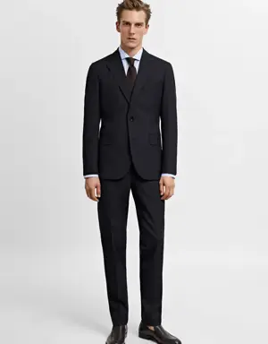 100% virgin wool suit blazer