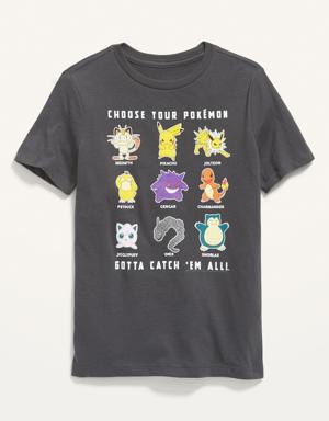Pokémon™ Gender-Neutral Graphic T-Shirt for Kids black