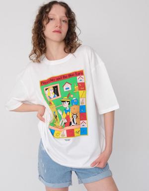 PİNOCCHİO Baskılı Oversize T-shirt