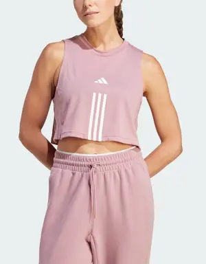 Adidas Camisola de Alças Curta 3-Stripes Train Essentials
