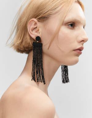 Beaded cascade earrings