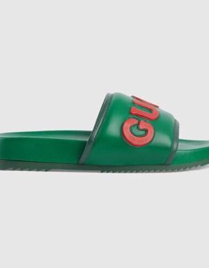 Men's Gucci slide sandal