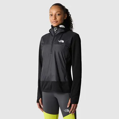The North Face Women&#39;s Winter Warm Pro 1/4 Zip Hooded Jacket. 1