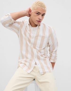 Classic Oxford Shirt in Standard Fit with In-Conversion Cotton beige