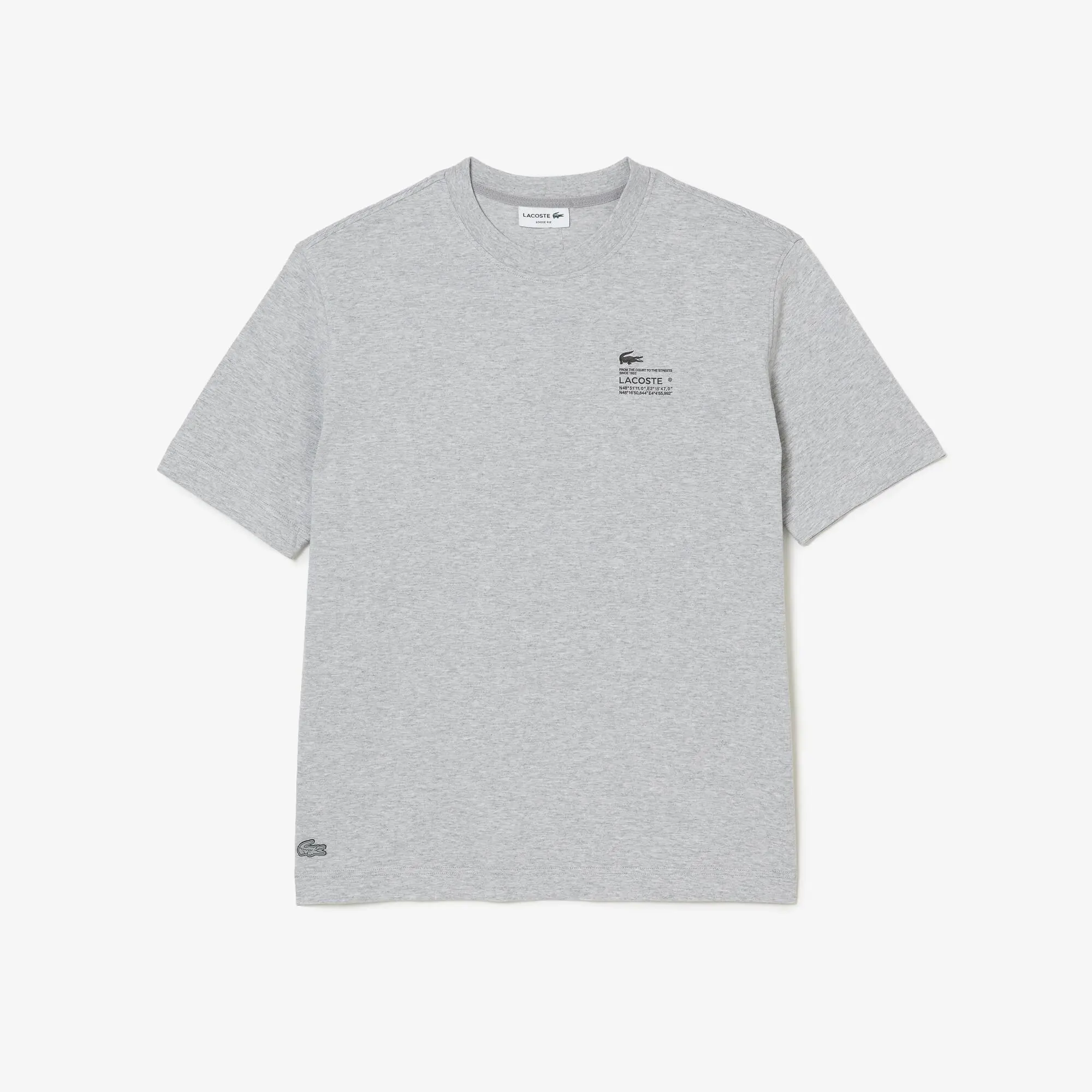 Lacoste T-shirt de corte largo com estampado Lacoste para homem. 2