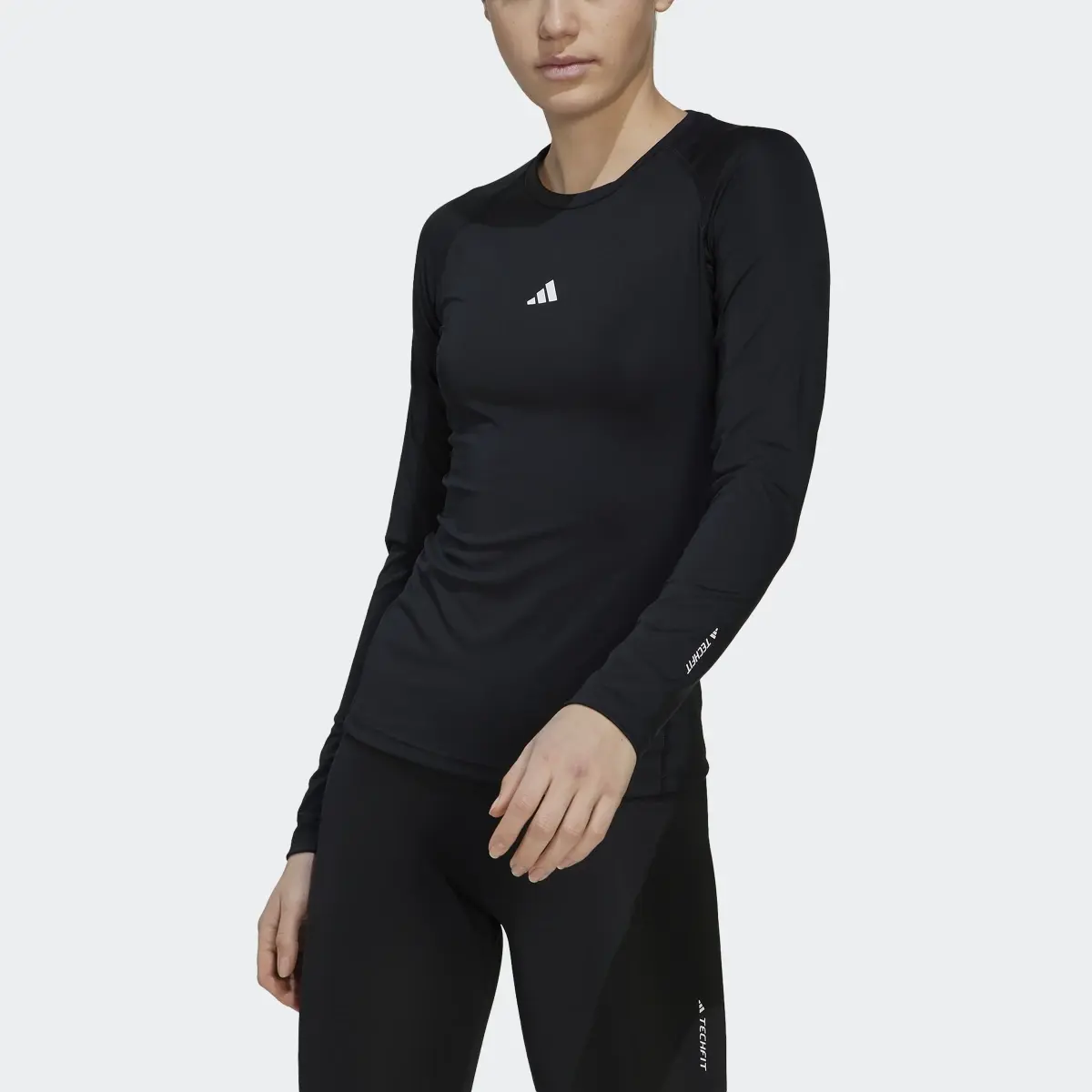 Adidas Techfit Long-Sleeve Top Training Long-Sleeve Top. 1