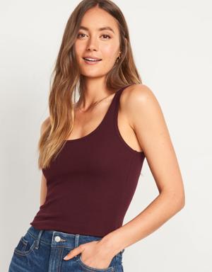 Old Navy First-Layer Rib-Knit Tank Top red