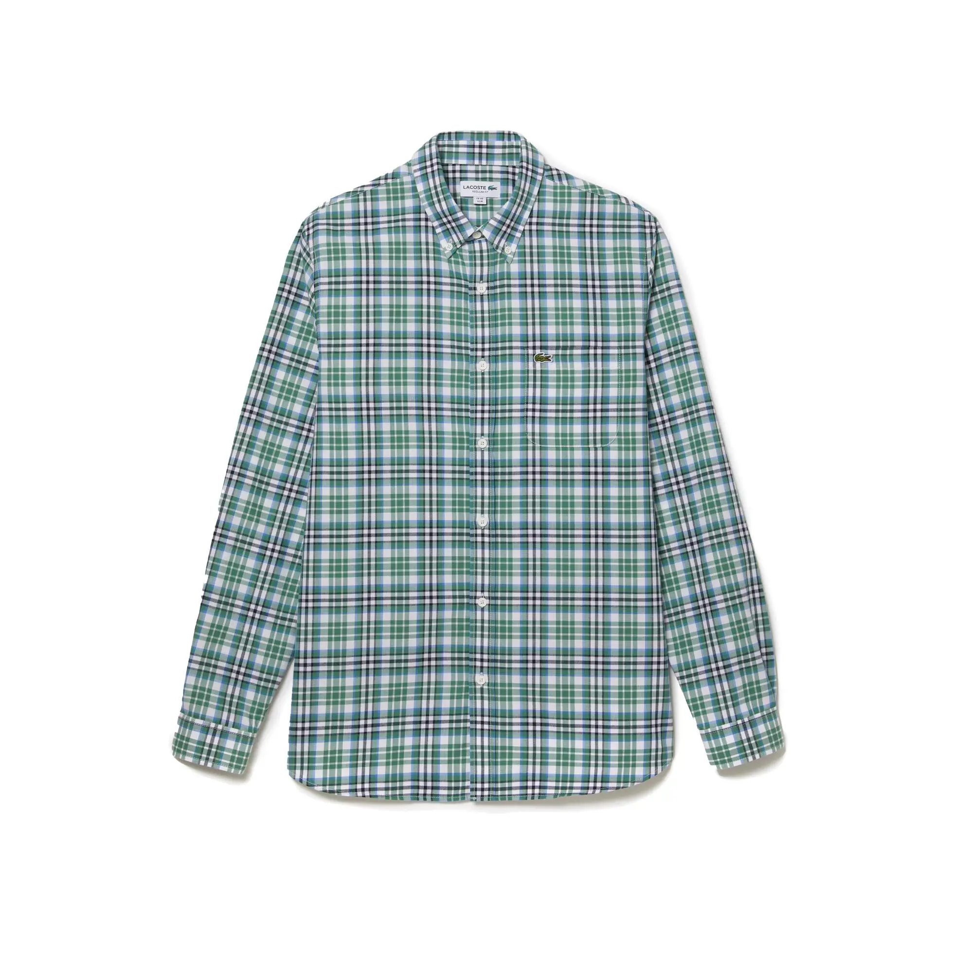 Lacoste Camisa em xadrez de algodão orgânico Lacoste para homem. 2