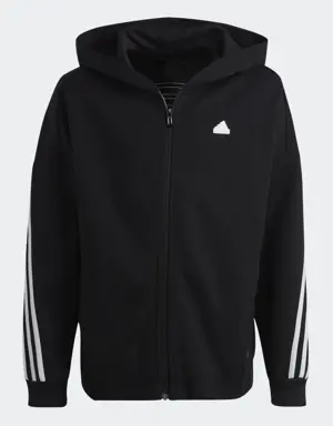 Adidas Chaqueta con capucha Future Icons 3 bandas. 3 Adidas Chaqueta con capucha Future Icons 3 bandas. 3