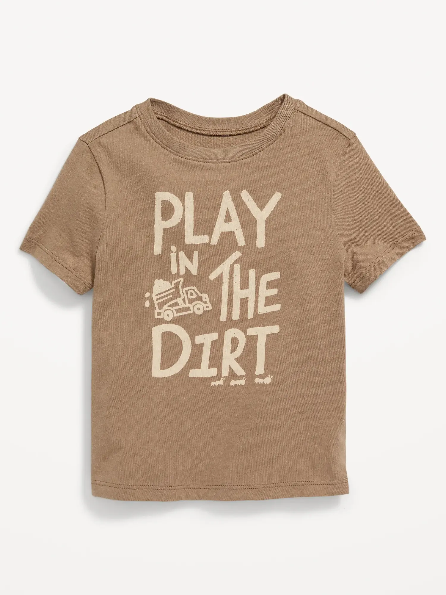 Old Navy Unisex Short-Sleeve Graphic T-Shirt for Toddler brown. 1