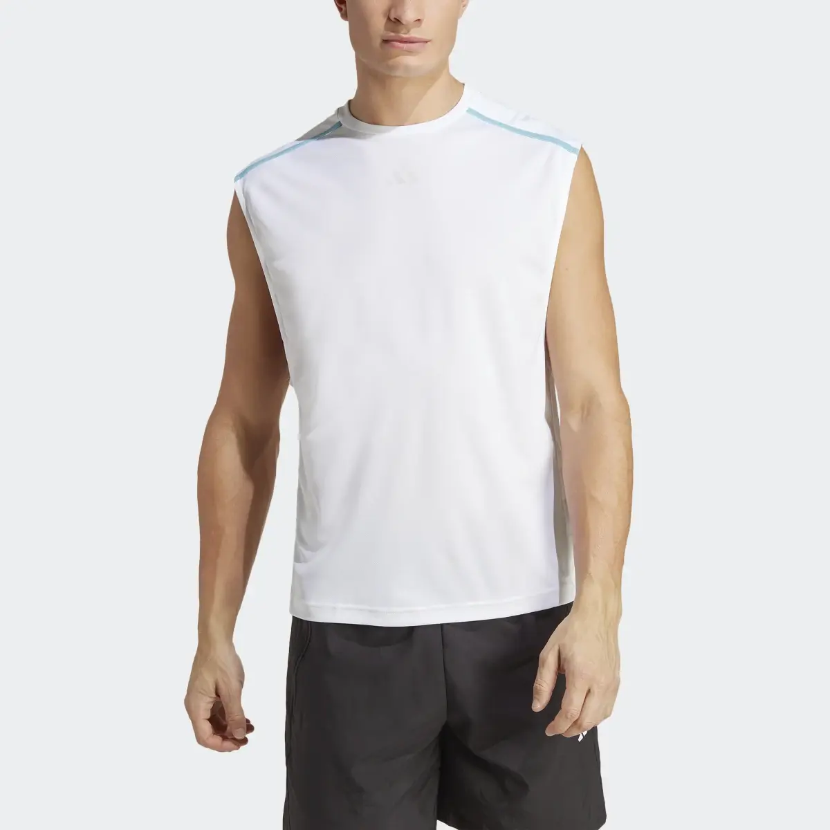 Adidas Workout Base Sleeveless Shirt. 1