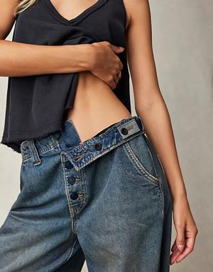 Newbies Solid Slouchy Jeans