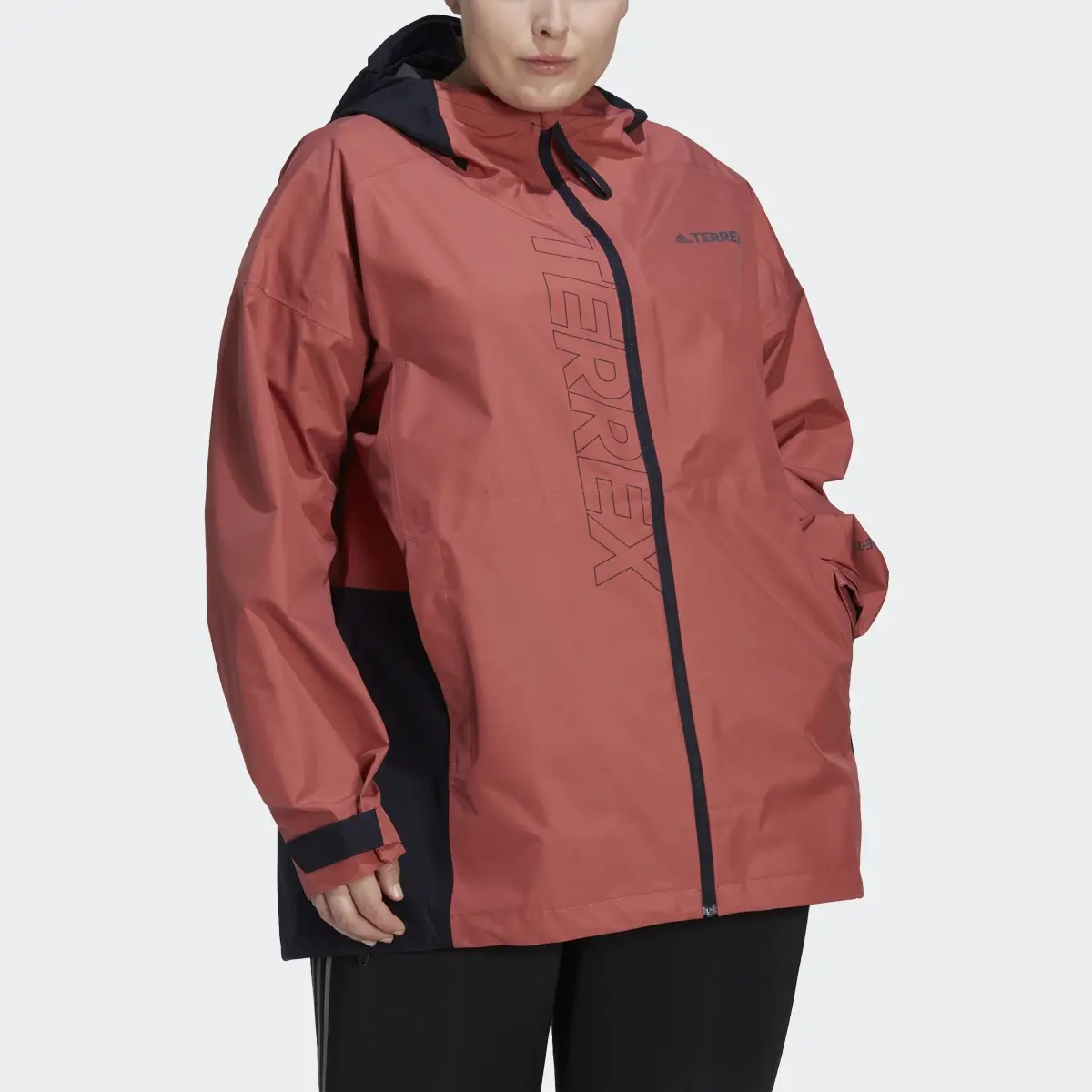 Adidas TERREX GORE-TEX Paclite Rain Jacket (Plus Size). 1