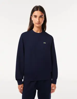 Damen LACOSTE Jogger-Sweatshirt aus ungerautem Fleece
