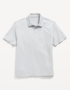 Cloud 94 Soft Go-Dry Cool Performance Polo Shirt for Boys gray