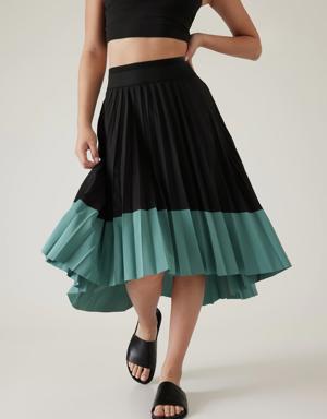 Swing Forward Pleated Skirt black