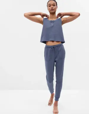 Gap Waffle PJ Joggers blue