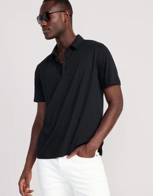Classic Fit Jersey Polo for Men black