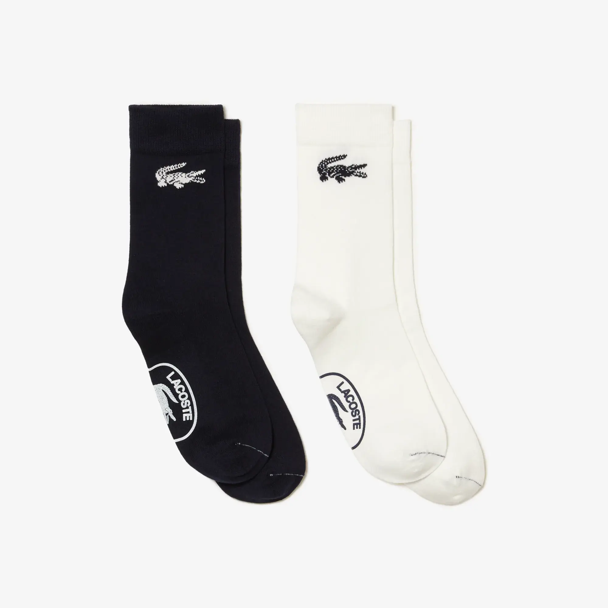 Lacoste Unisex 2-Pack Made In France Organic Cotton Socks. 1