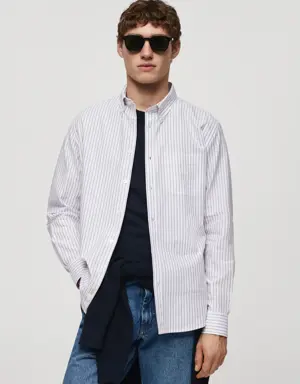 100% cotton kodak striped shirt