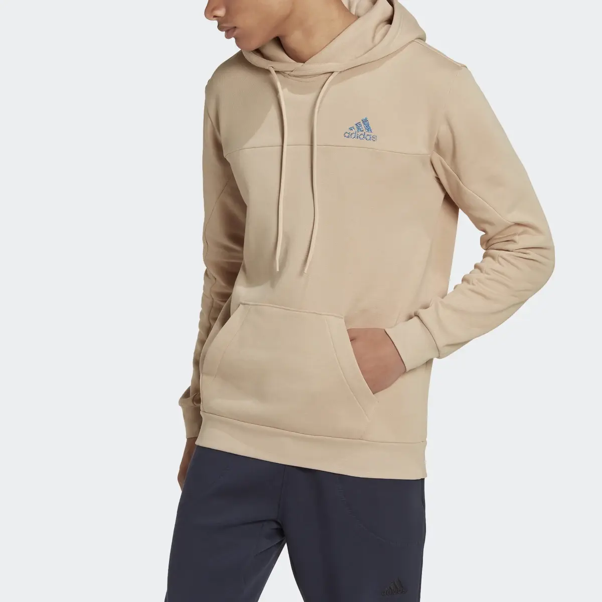 Adidas Stadium Fleece Badge of Sport Hoodie. 1