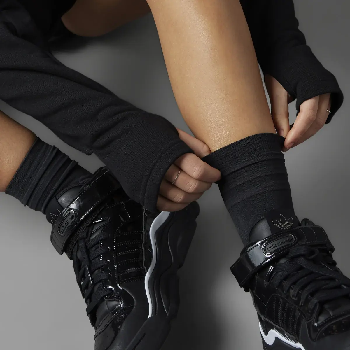 Adidas Collective Power Mid-Cut Crew Length Socks 3 Pairs. 2