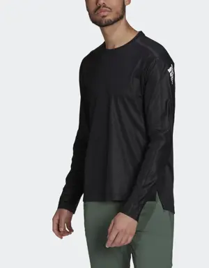 Workout PU-Coated Long-Sleeve Top