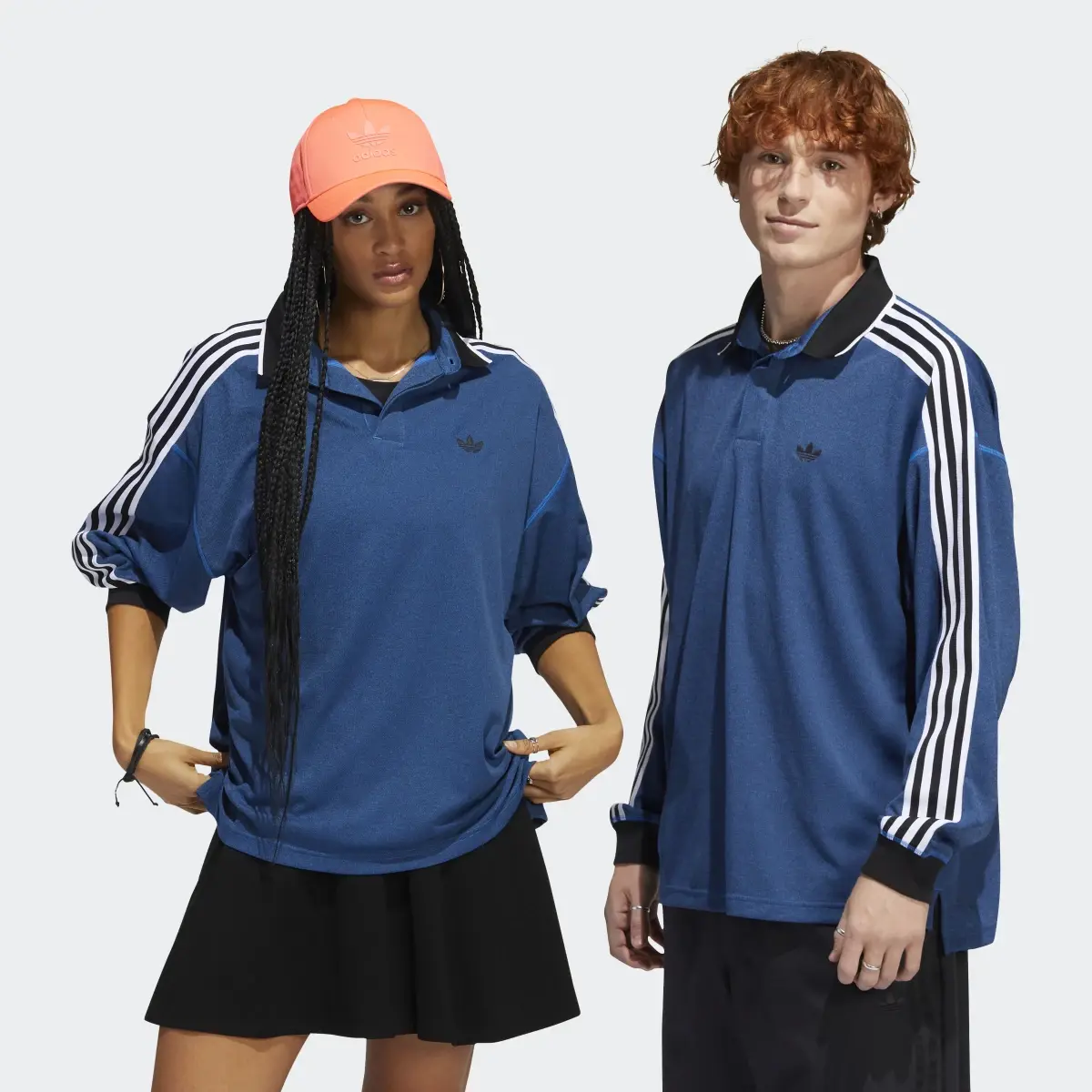 Adidas Long Sleeve Polo Jersey (Gender Neutral). 1