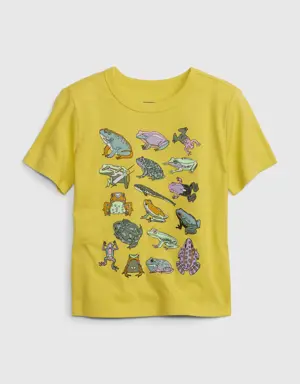 Gap Toddler 100% Organic Cotton Mix and Match Graphic T-Shirt yellow