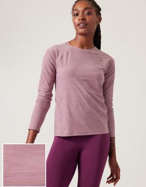 Athleta Ultimate Textured Train Top pink