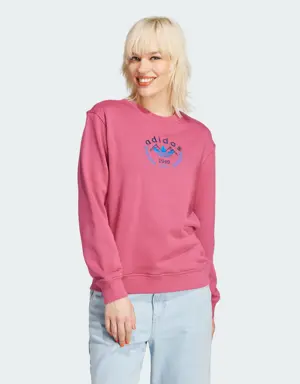 Crest Embroidery Sweatshirt