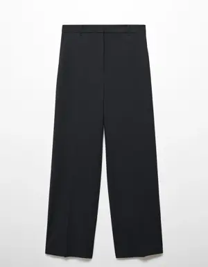 Low-waist wideleg trousers