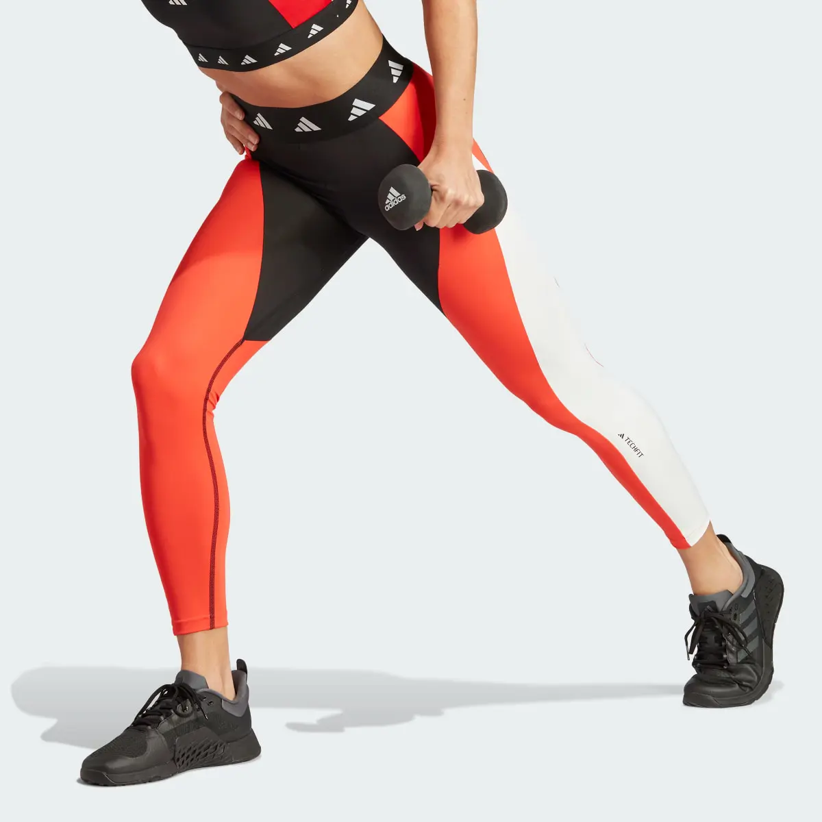 Adidas Techfit Colorblock 7/8 Leggings. 1