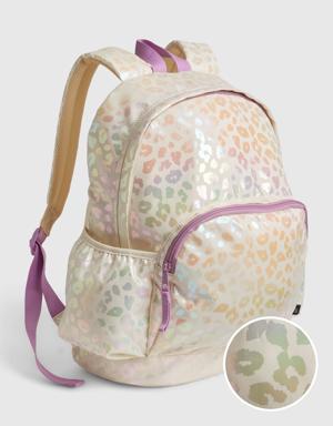 Kids Recycled Backpack brown