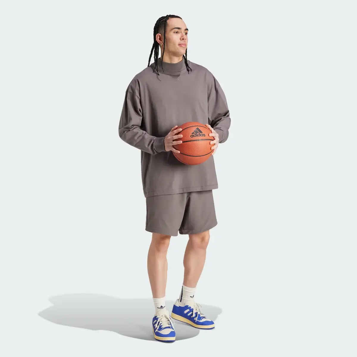 Adidas T-shirt de basketball à manches longues (Non genré). 3