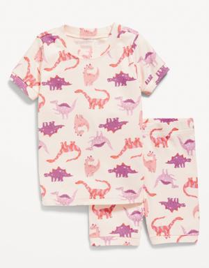 Unisex Snug-Fit Printed Pajama Set for Toddler & Baby purple