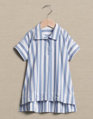 Laurel Shirt Dress for Baby + Toddler white
