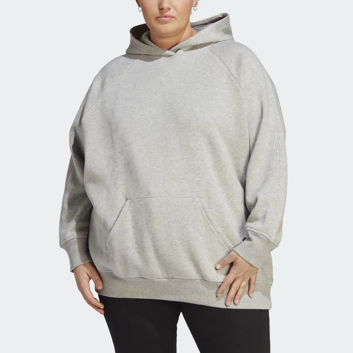 Adidas ALL SZN Fleece Boyfriend Hoodie (Plus Size). 1