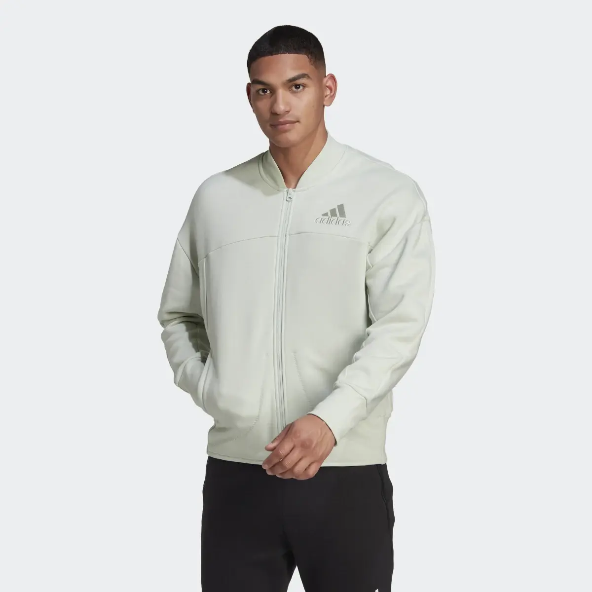 Adidas Studio Lounge Fleece Track Top. 2