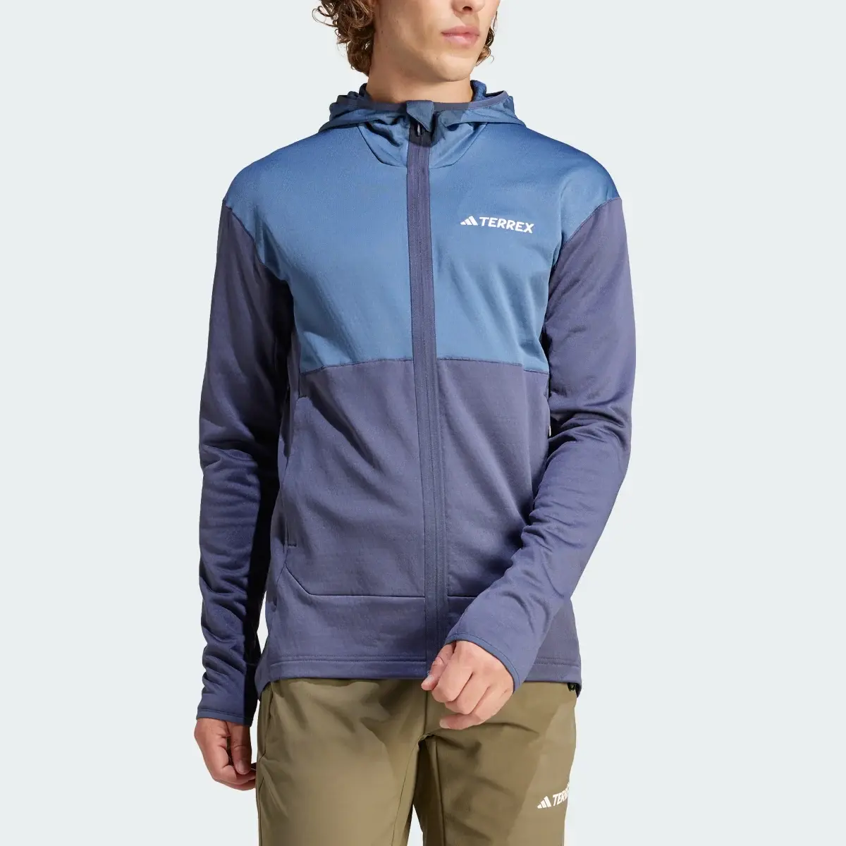 Adidas TERREX XPERIOR LIGHT FLEECE HOODED JACKET. 1