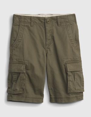 Kids Cargo Shorts green