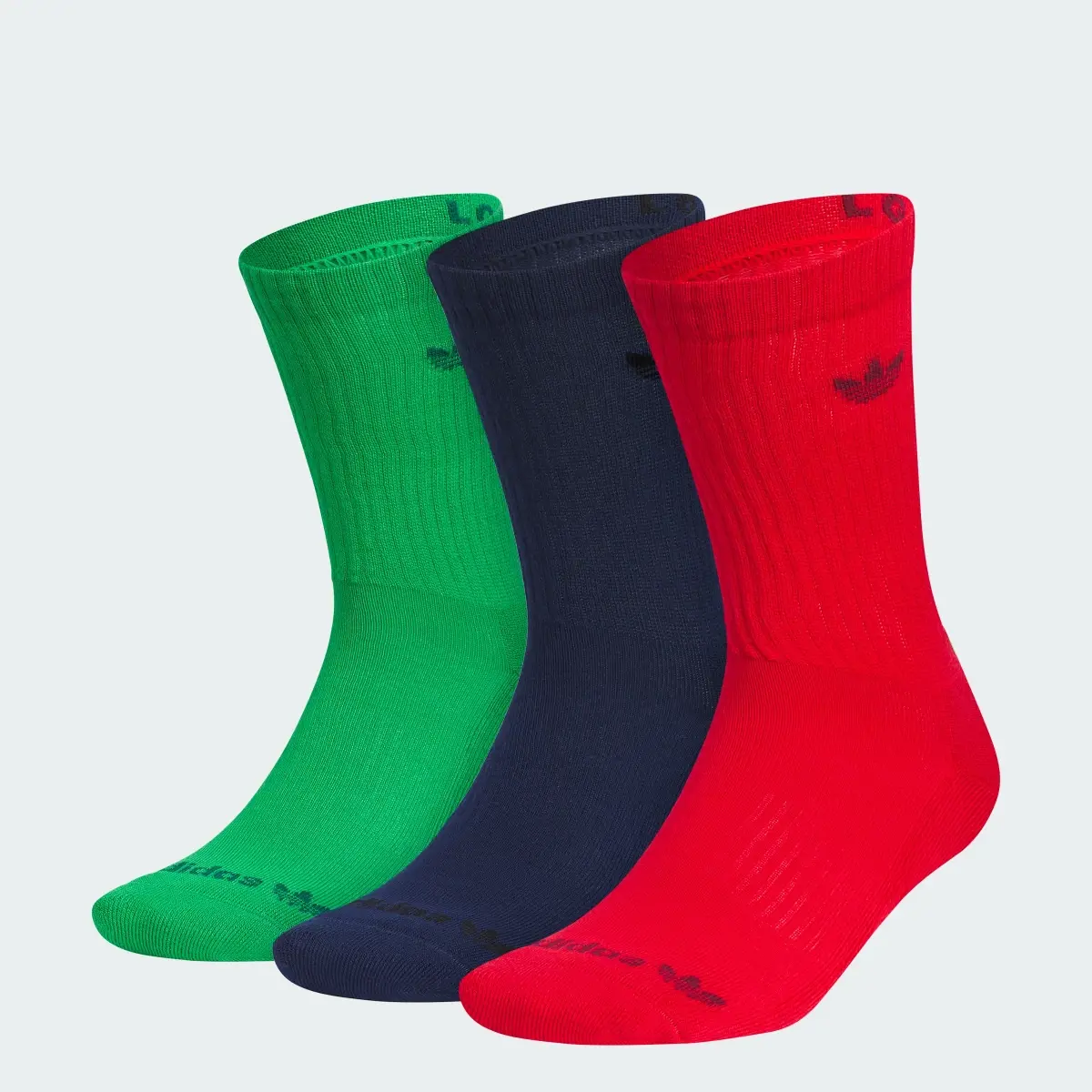 Adidas Originals Trefoil 2.0 3-Pack Crew Socks. 1