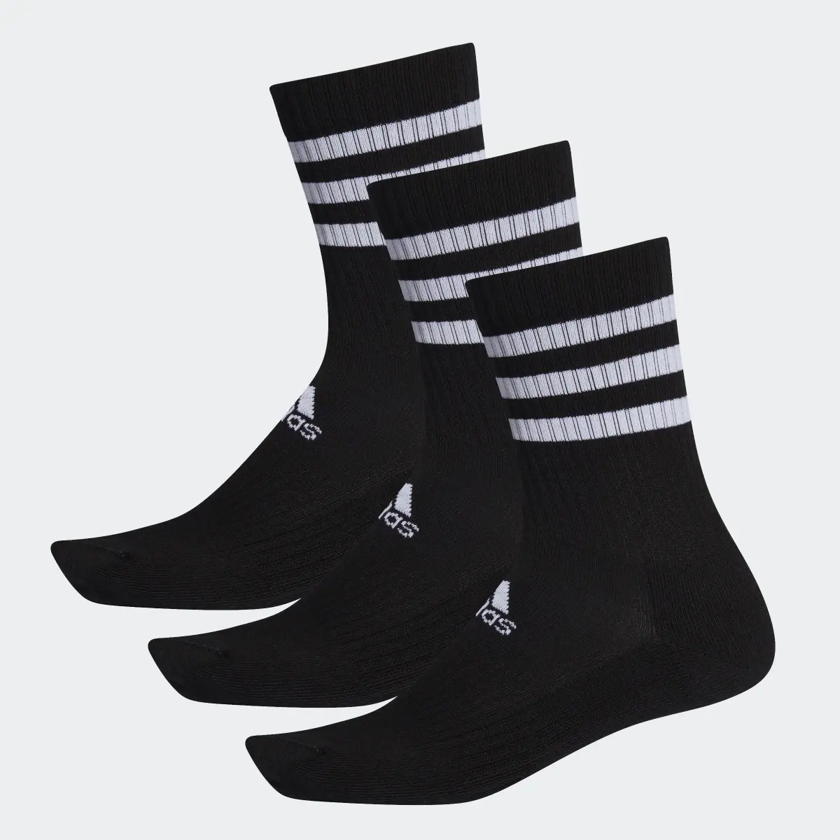 Adidas 3-Stripes Cushioned Crew Socks 3 Pairs. 1